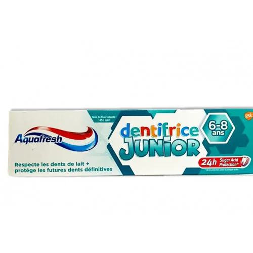 AQUAFRESH DENTIFRICE JUNIOR 6-8 ANS