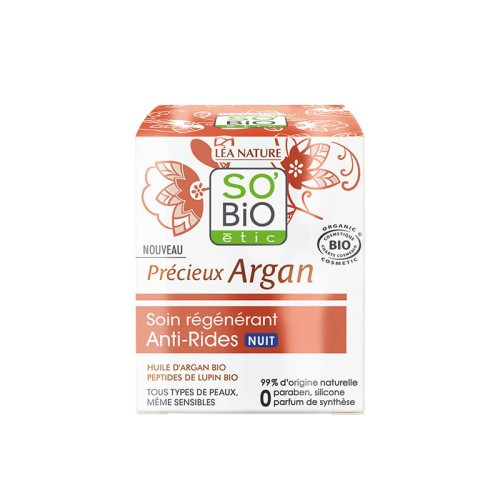 SO'BIO SOIN HYDRATANT ANTI-RIDES NUIT "PRÉCIEUX...