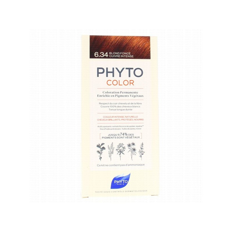 PHYTO PHYTOCOLOR 6.7 BLOND FONCE MARRON, 1 KIT