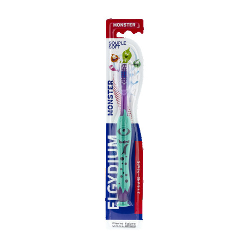 ELGYDIUM MONSTER KIDS BROSSE A DENTS SOUPLE 2/6 ANS
