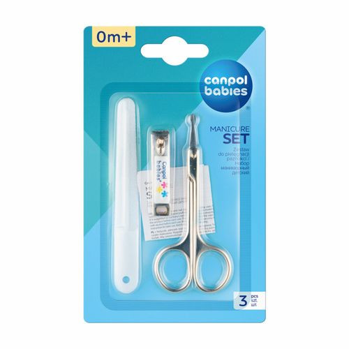 Canpol babies Set Ciseau Bébé + Coupe Ongles+ Lime